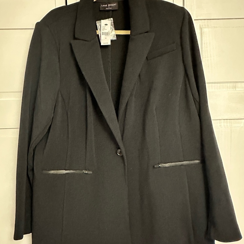 NWT Lane Bryant Black Women's Scuba Blazer  - Size 20